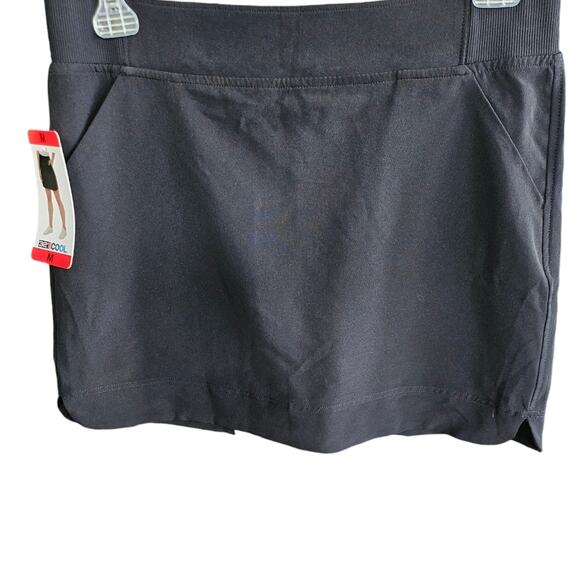 NWT 32 Degrees COOL Skorts Womens Medium Athleisure Stretch Pull On Black - Picture 1 of 9